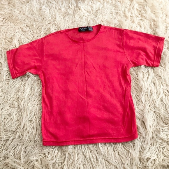 Sag Harbor | Red Short Sleeve Medium Shirt Top Vintage - Picture 6 of 8